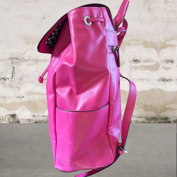 Vera Bradley Hot Pink Drawstring Backpack and Wallet Set - Picture 4 of 12